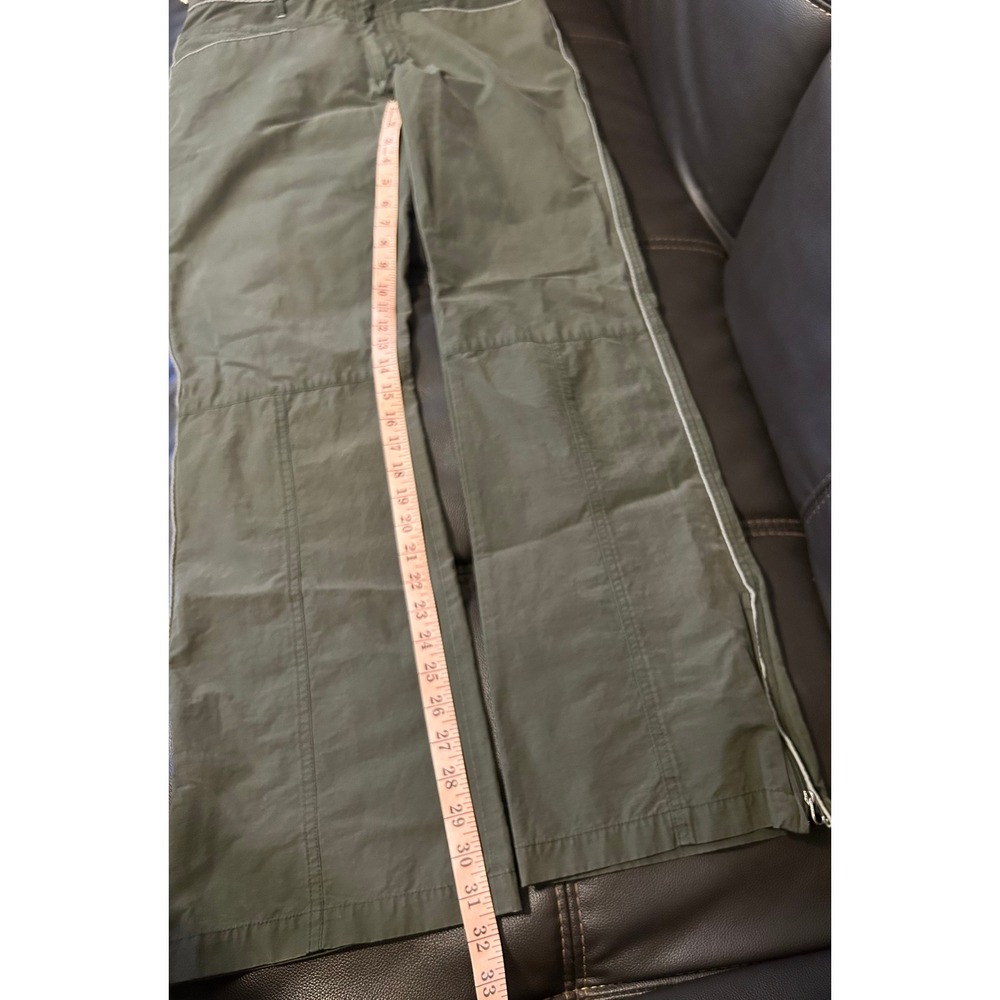 VTG Rare 90s Urban Life Olive Green Zip Side Pants. Women's Size 7. - Picture 10 of 13
